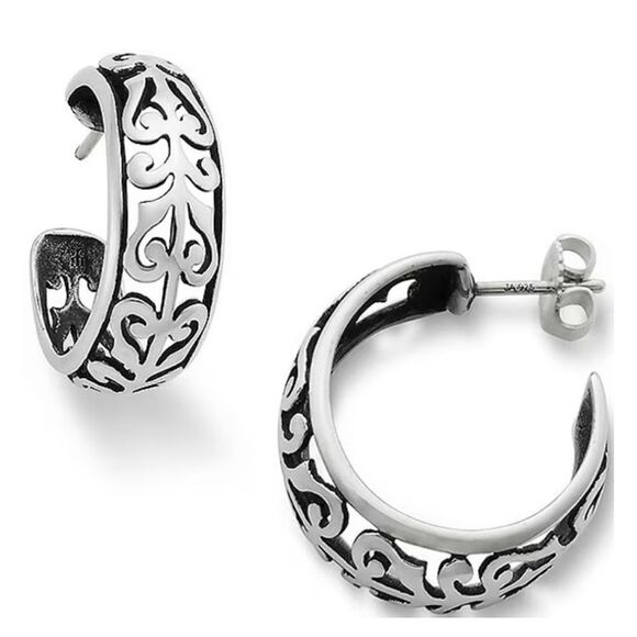 James Avery Retired Adoree Hoops - Picture 1 of 5